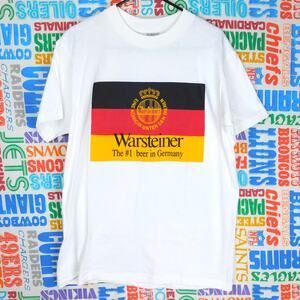 Vintage 90s Warsteiner Beer T Shirt Size L Life Is Too Short To Drink Cheap Beer